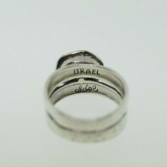 DIDAE STERLING SILVER COIN PEARL RING SIZE 8 1/4 - Picture 5 of 10